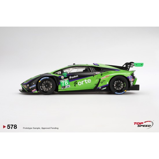 1/18 LAMBORGHINI HURACAN GT3 EVO2 NO.78 FORTE RACING 2024 IMSA DAYTONA 24 HRS