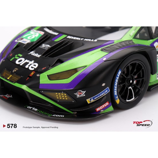 1/18 LAMBORGHINI HURACAN GT3 EVO2 NO.78 FORTE RACING 2024 IMSA DAYTONA 24 HRS