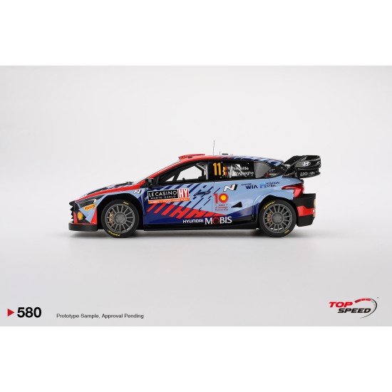 1/18 HYUNDAI I20 N RALLY1 HYBRID NO.11 2024 RALLY MONTE CARLO WINNER