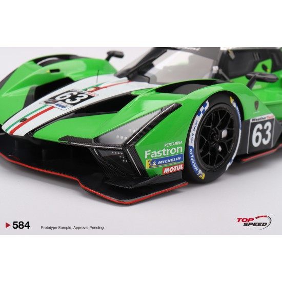 1/18 LAMBORGHINI SC63 NO.63 IRON LYNX 2024 IMSA SEBRING 12 HRS