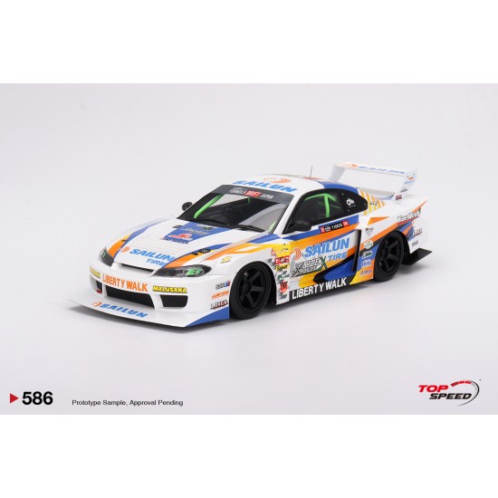 1/18 NISSAN LB-SUPER SILHOUETTE S15 SILVIA NO.555 2023 FORMULA DRIFT JAPAN