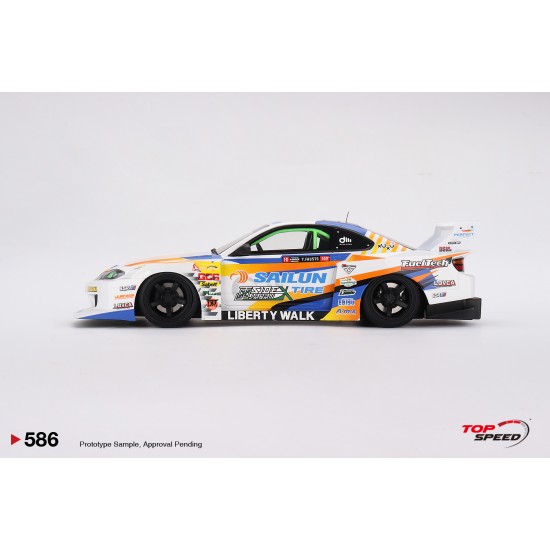 1/18 NISSAN LB-SUPER SILHOUETTE S15 SILVIA NO.555 2023 FORMULA DRIFT JAPAN