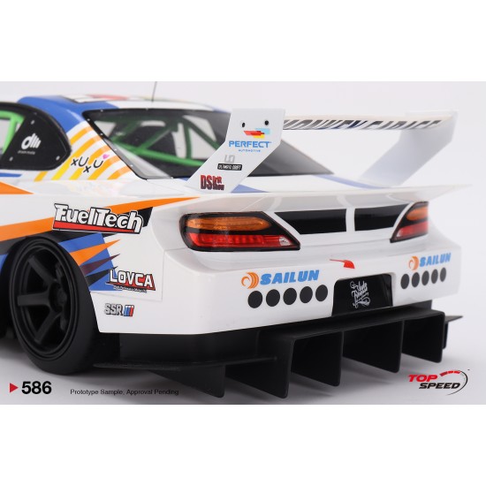 1/18 NISSAN LB-SUPER SILHOUETTE S15 SILVIA NO.555 2023 FORMULA DRIFT JAPAN