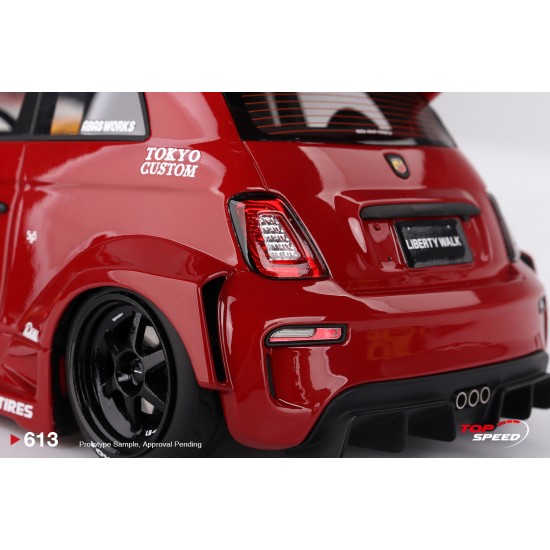 1/18 ABARTH LB-WORKS X ABAS WORKS 595 RED