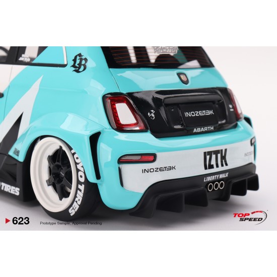 1/18 ABARTH 595 LB-WORKS X ABAS WORKS IZTK