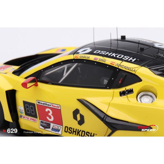 1/18 CHEVROLET CORVETTE Z06 GT3.R NO.3 CORVETTE RACING BY PRATT MILLER MOTORSPORTS 2025 IMSA DAYTONA 24 HRS