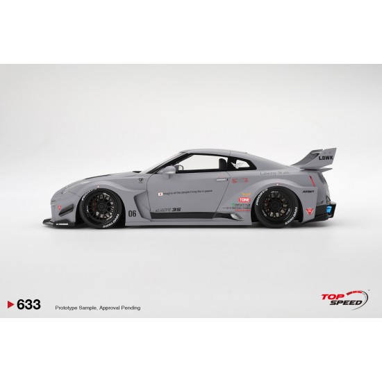 1/18 NISSAN LB-SILHOUETTE WORKS GT 35GT-RR VER.1 MATT GREY