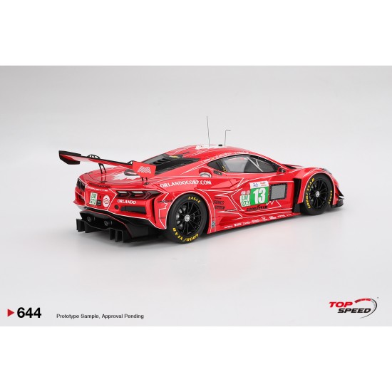 1/18 CHEVROLET CORVETTE Z06 GT3.R NO.13 AWA RACING 2025 LE MANS 24 HRS