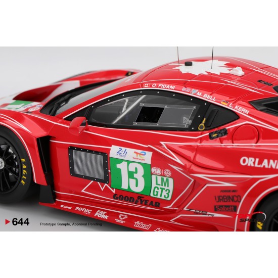 1/18 CHEVROLET CORVETTE Z06 GT3.R NO.13 AWA RACING 2025 LE MANS 24 HRS