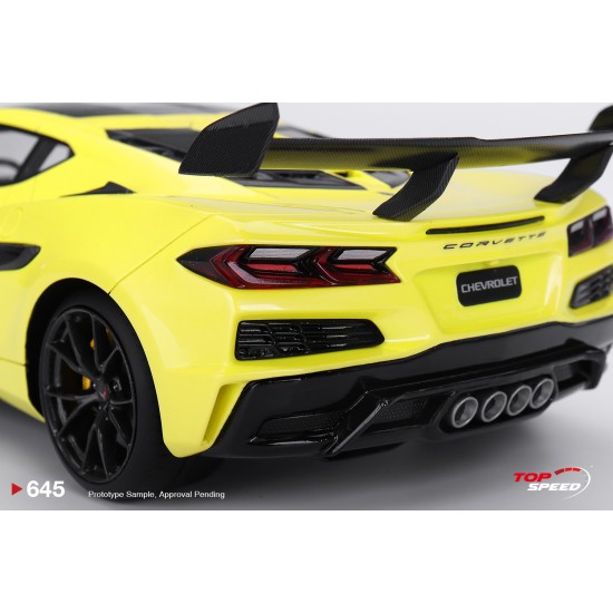 1/18 CHEVROLET CORVETTE ZR1 ACCELERATE YELLOW