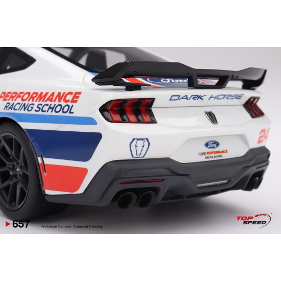 1/18 FORD MUSTANG DARK HORSE NO.24 FORD PERFORMANCE RACING SCHOOL