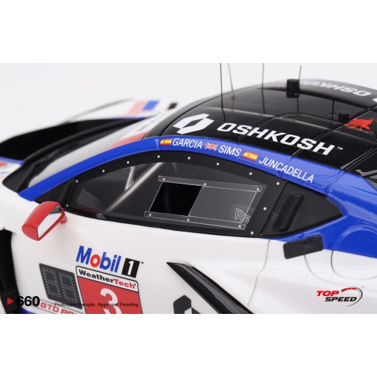 1/18 CHEVROLET CORVETTE Z06 GT3.R NO.3 CORVETTE RACING BY PRATT MILLER MOTORSPORTS 2025 IMSA SEBRING 12 HRS