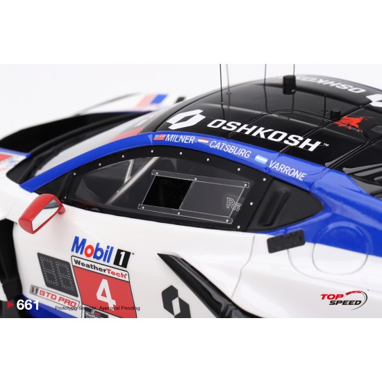 1/18 CHEVROLET CORVETTE Z06 GT3.R NO.4 CORVETTE RACING BY PRATT MILLER MOTORSPORTS 2025 IMSA SEBRING 12 HRS