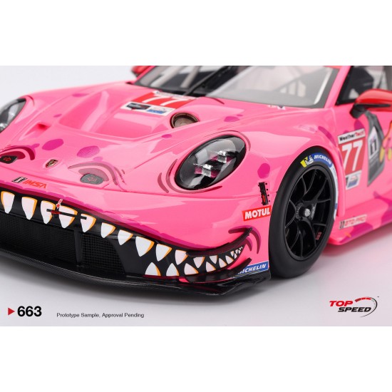 1/18 PORSCHE 911 GT3 R (992) NO.77 AO RACING 2025 IMSA DETROIT GRAND PRIX