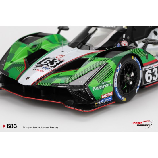 1/18 LAMBORGHINI SC63 NO.63 AUTOMOBILI LAMBORGHINI SQUADRA CORSE 2025 IMSA DAYTONA 24 HRS