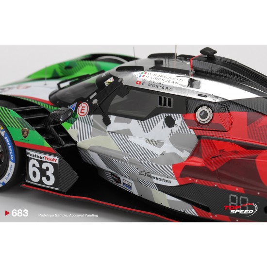 1/18 LAMBORGHINI SC63 NO.63 AUTOMOBILI LAMBORGHINI SQUADRA CORSE 2025 IMSA DAYTONA 24 HRS