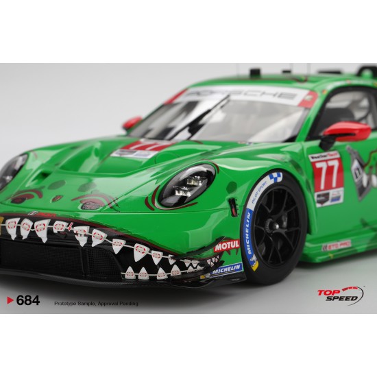 1/18 PORSCHE 911 GT3 R (992) NO.77 AO RACING 2025 IMSA SEBRING 12 HRS CLASS WINNER