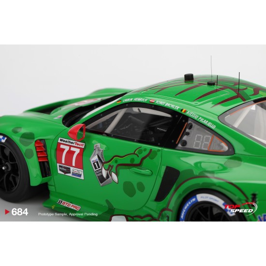 1/18 PORSCHE 911 GT3 R (992) NO.77 AO RACING 2025 IMSA SEBRING 12 HRS CLASS WINNER