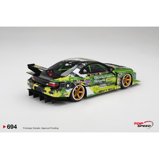 1/18 NISSAN LB-SUPER SILHOUETTE S15 SILVIA NO.555 V2 2024 FORMULA DRIFT JAPAN