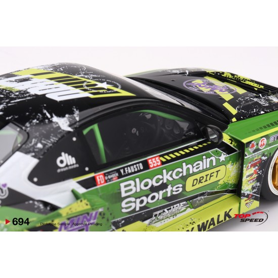 1/18 NISSAN LB-SUPER SILHOUETTE S15 SILVIA NO.555 V2 2024 FORMULA DRIFT JAPAN