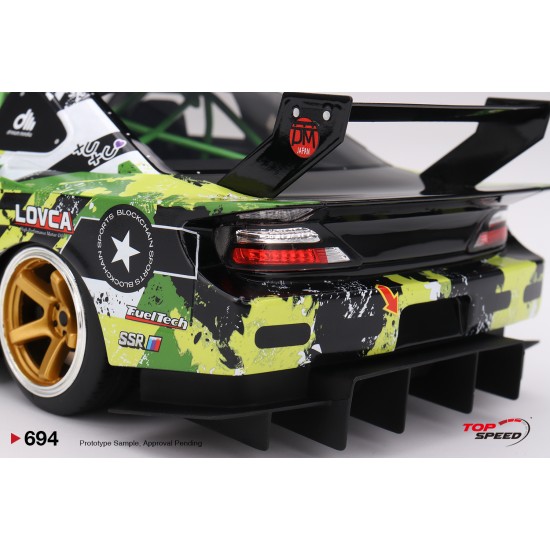 1/18 NISSAN LB-SUPER SILHOUETTE S15 SILVIA NO.555 V2 2024 FORMULA DRIFT JAPAN