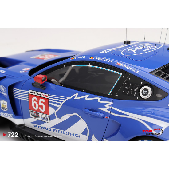 1/18 FORD MUSTANG GT3 NO.65 FORD RACING 2026 IMSA DAYTONA 24 HRS
