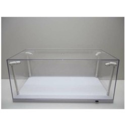 1/18 LED DISPLAY CASE 4 ADJUSTABLE LIGHTS 35 X 15 X 16 CM WITH WHITE BASE 1/18 LED DISPLAY CASE 4 ADJUSTABLE LIGHTS 35 X 15 X 16 CM WITH WHITE BASE