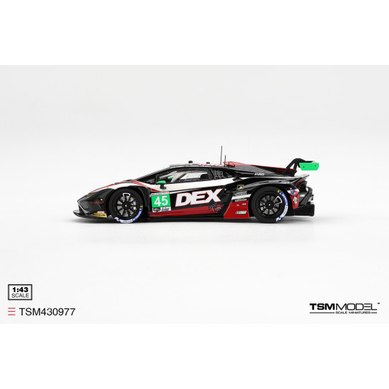 1/43 LAMBORGHINI HURACAN GT3 EVO2 NO.45 DEX WAYNE TAYLOR RACING 2026 IMSA LAGUNA SECA CLASS WINNER