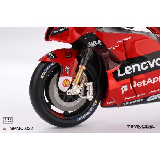 1/12 DUCATI DESMOSEDICI GP22 NO.43 DUCATI LENOVO TEAM MOTOGP 2022 GRAN PREMIO D'ITALIA (DIECAST)