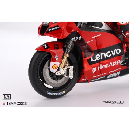 1/12 DUCATI DESMOSEDICI GP22 NO.63 DUCATI LENOVO TEAM MOTOGP 2022 GRAN PREMIO D'ITALIA (DIECAST)
