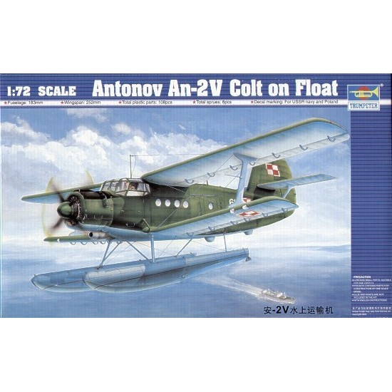 1/72 ANTONOV AN-2V COLT ON FLOAT (PLASTIC KIT) 01606