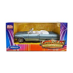 1/24 1963 CHEVROLET IMPALA CONVERTIBLE LOW RIDER COLLECTION BLUE 22434
