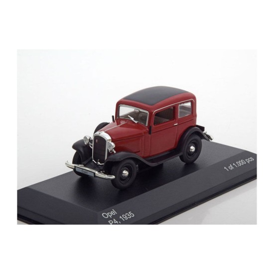 WBX151 - 1/43 OPEL P4 DARK RED/BLACK 1935