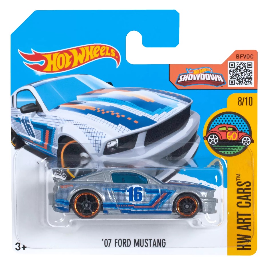 HOT WHEELS HW ART CARS 8/10 '07 FORD MUSTANG 198/250 DHX69