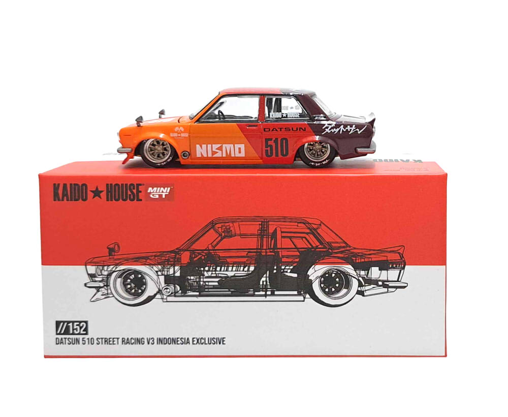 MINI GT KAIDO HOUSE DATSUN 510 STREET RACING V3 INDONESIA