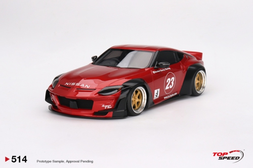 GT TOP SPEED 1/18 NISSAN FAIRLADY Z (RZ34) PANDEM PASSION RED TS0514