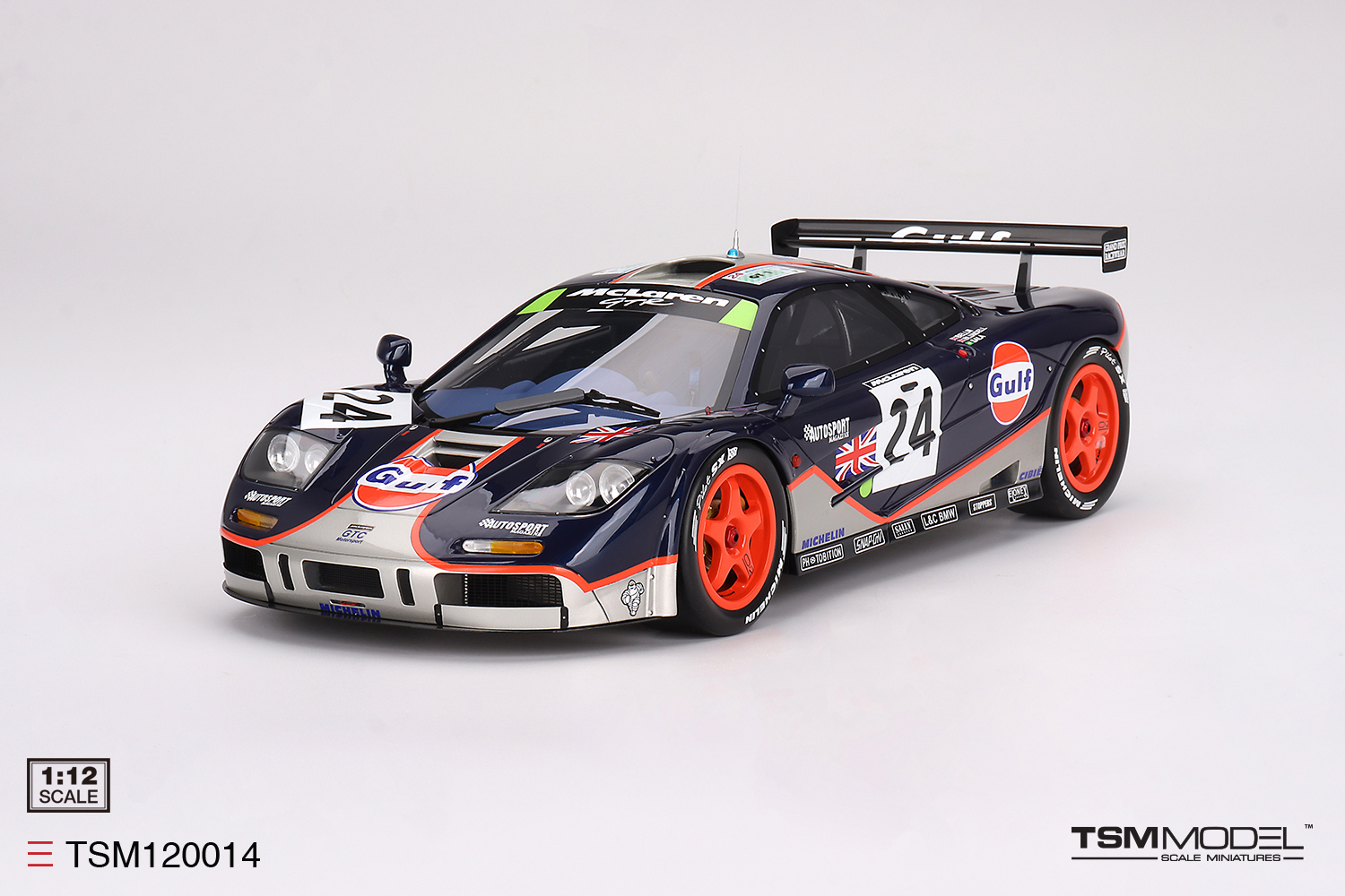 TSM 1/12 MCLAREN F1 GTR NO.24 GULF RACING 1995 LE MANS 24 HRS